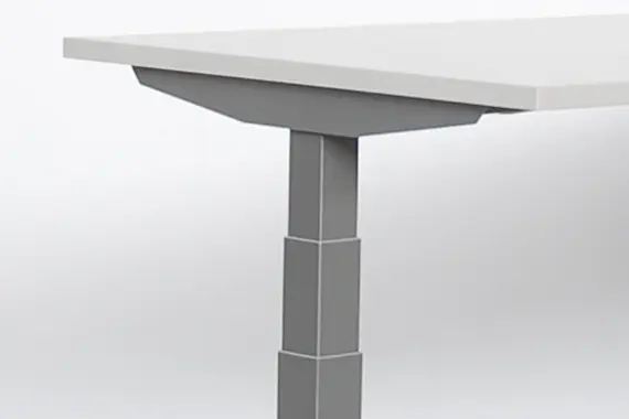 Dreiteilige Teleskophubsäule